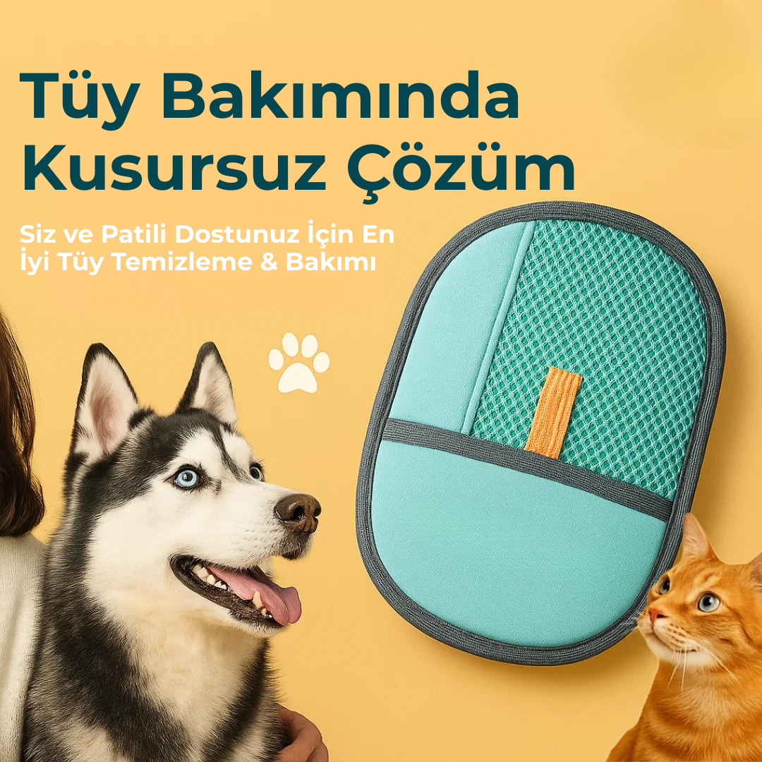 Kediler ve Köpekler için Tüy Toplama Eldiveni