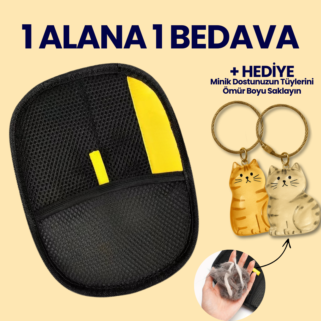 Kediler ve Köpekler için Tüy Toplama Eldiveni