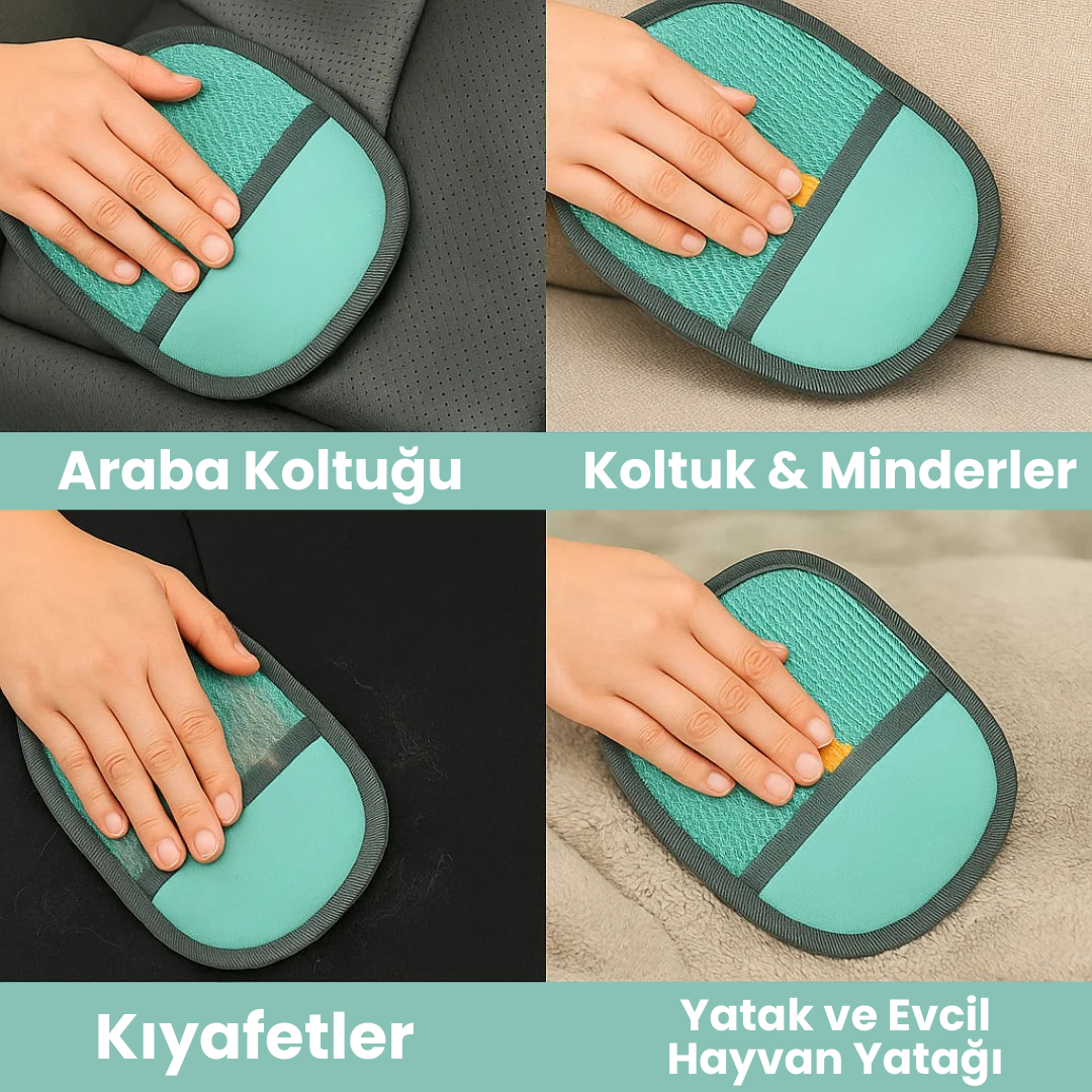 Kediler ve Köpekler için Tüy Toplama Eldiveni
