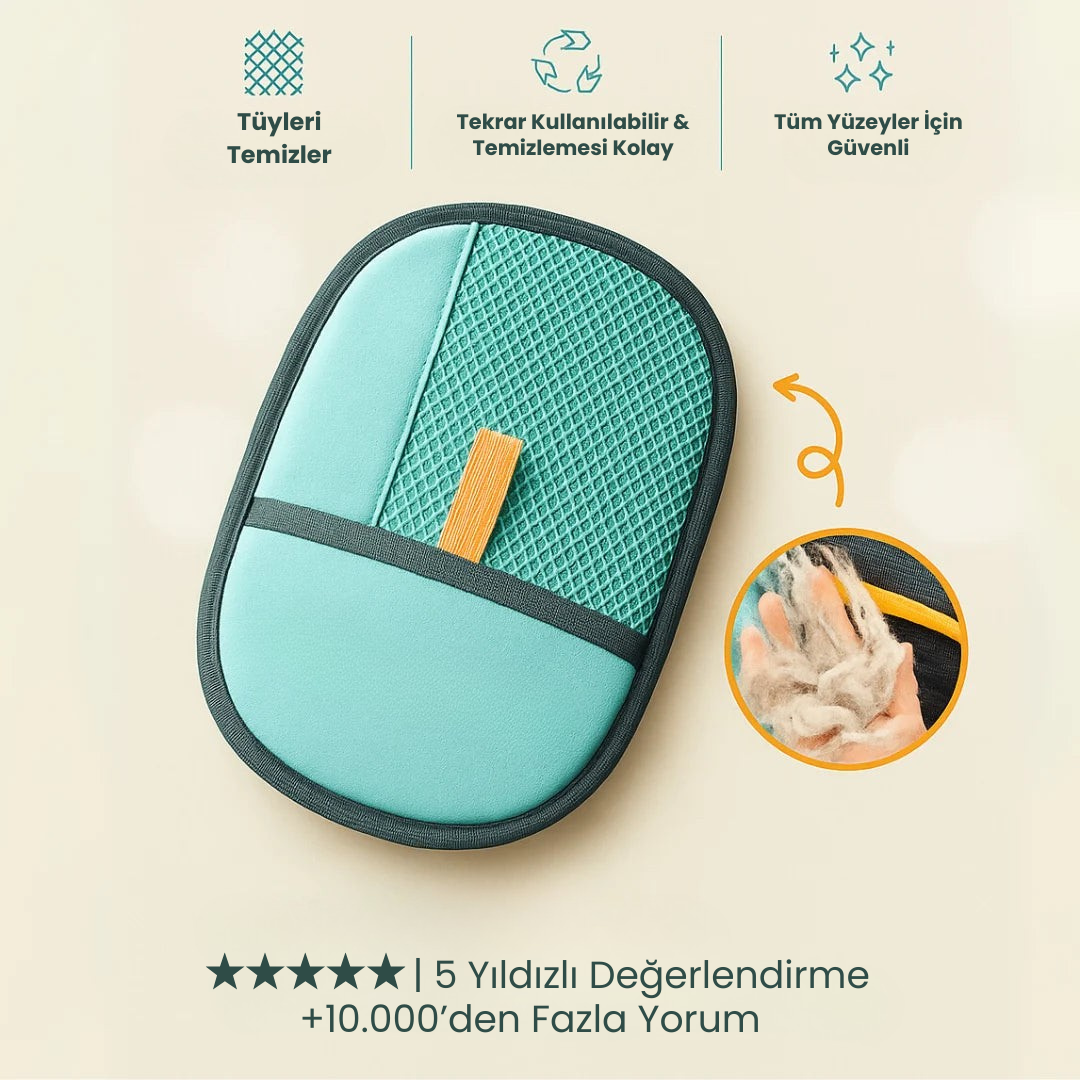Kediler ve Köpekler için Tüy Toplama Eldiveni